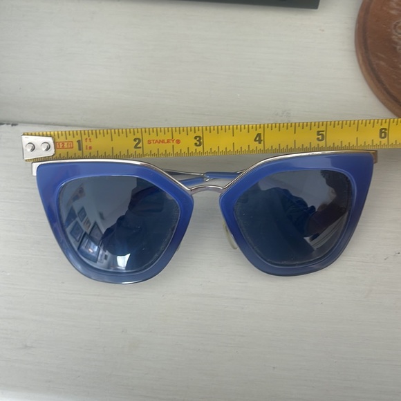 Prada Absolute Aviator Blue Sunglasses - Picture 9 of 11